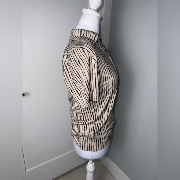 Bottega Veneta Animal Stripe Polo/ Size 4-6 - Picture 5 of 11